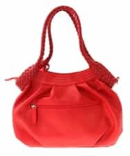 BPCEP23150 MK MICHEL KLEIN BAG(MK ミッシェルクラン バッグ) 【2WAY】編みハンドルトートバッグ レッド