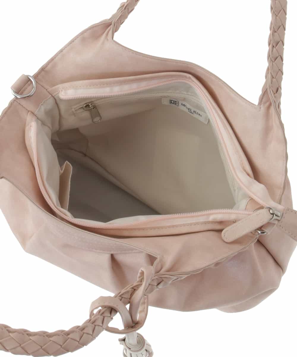 BPCEP23150 MK MICHEL KLEIN BAG(MK ミッシェルクラン バッグ) 【2WAY】編みハンドルトートバッグ レッド