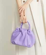 BPCEP24130 MK MICHEL KLEIN BAG(MK ミッシェルクラン バッグ) 【2WAY】編みデザインハンドルバッグ ラベンダー