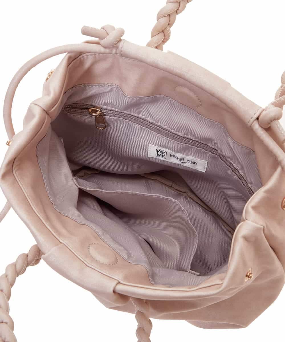 BPCEP24130 MK MICHEL KLEIN BAG(MK ミッシェルクラン バッグ) 【2WAY】編みデザインハンドルバッグ グリーン