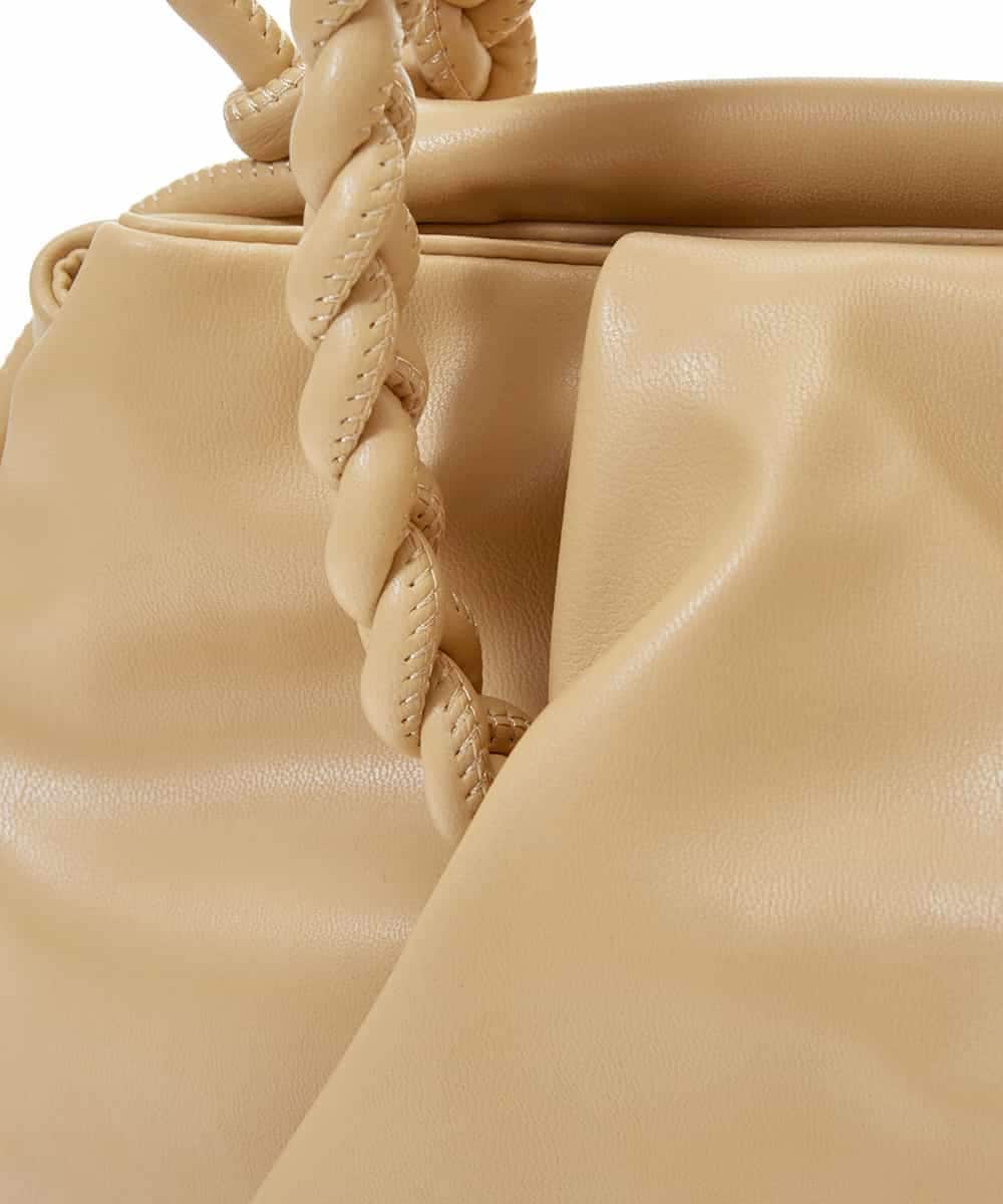 BPCEP24130 MK MICHEL KLEIN BAG(MK ミッシェルクラン バッグ) 【2WAY】編みデザインハンドルバッグ グリーン