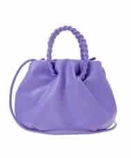 BPCEP24130 MK MICHEL KLEIN BAG(MK ミッシェルクラン バッグ) 【2WAY】編みデザインハンドルバッグ ラベンダー