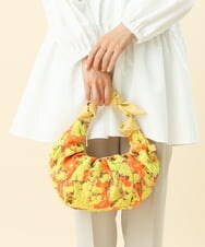 BPCES23140 MK MICHEL KLEIN BAG(MK ミッシェルクラン バッグ) [2WAY]クロワッサンフォルムハンドバッグ イエロー