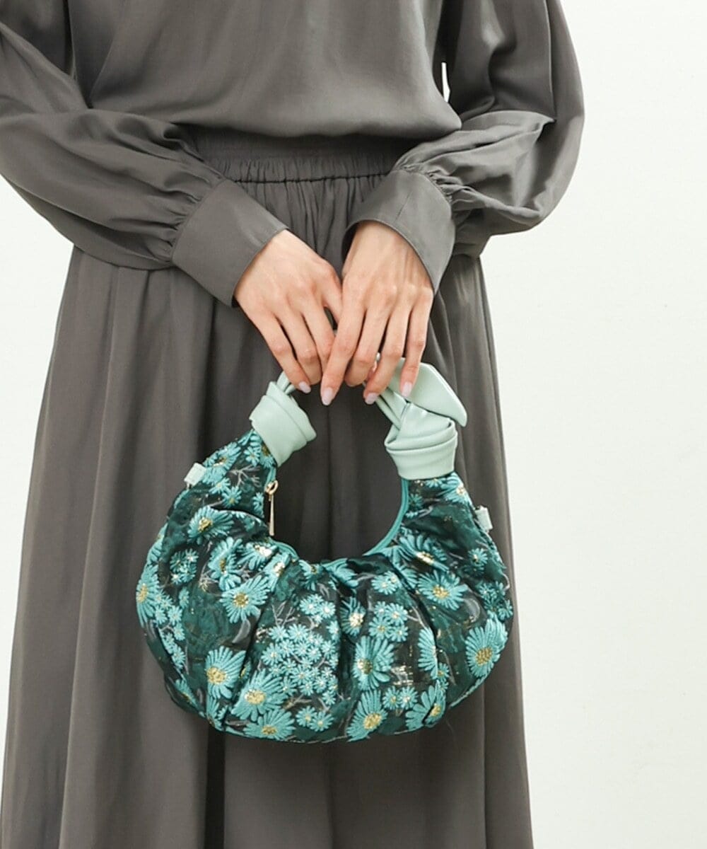 BPCES23140 MK MICHEL KLEIN BAG(MK ミッシェルクラン バッグ) [2WAY/軽量]クロワッサンフォルムハンドバッグ イエロー