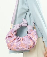 BPCES23140 MK MICHEL KLEIN BAG(MK ミッシェルクラン バッグ) [2WAY/軽量]クロワッサンフォルムハンドバッグ ラベンダー