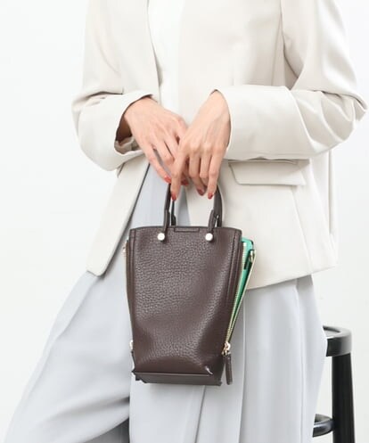 BPCES24120 MK MICHEL KLEIN BAG 【2WAY】フェイクレザーミニトートバッグ