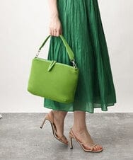 BPCEV23150 MK MICHEL KLEIN BAG(MK ミッシェルクラン バッグ) [2WAY]アクセントカラーエンボスメッシュバッグ グリーン