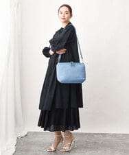 BPCEV23150 MK MICHEL KLEIN BAG(MK ミッシェルクラン バッグ) [2WAY]アクセントカラーエンボスメッシュバッグ グリーン