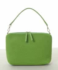 BPCEV23150 MK MICHEL KLEIN BAG(MK ミッシェルクラン バッグ) [2WAY]アクセントカラーエンボスメッシュバッグ グリーン