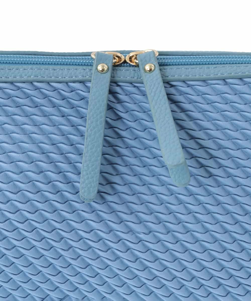 BPCEV23150 MK MICHEL KLEIN BAG(MK ミッシェルクラン バッグ) [2WAY]アクセントカラーエンボスメッシュバッグ グリーン