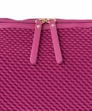 BPCEV23150 MK MICHEL KLEIN BAG(MK ミッシェルクラン バッグ) [2WAY]アクセントカラーエンボスメッシュバッグ グリーン