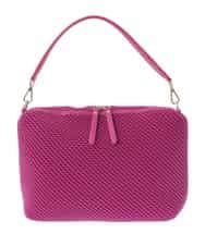 BPCEV23150 MK MICHEL KLEIN BAG(MK ミッシェルクラン バッグ) [2WAY]アクセントカラーエンボスメッシュバッグ パープル
