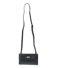 BPCEV24130 MK MICHEL KLEIN BAG(MK ミッシェルクラン バッグ) 合成皮革スクエアショルダーバッグ イエロー
