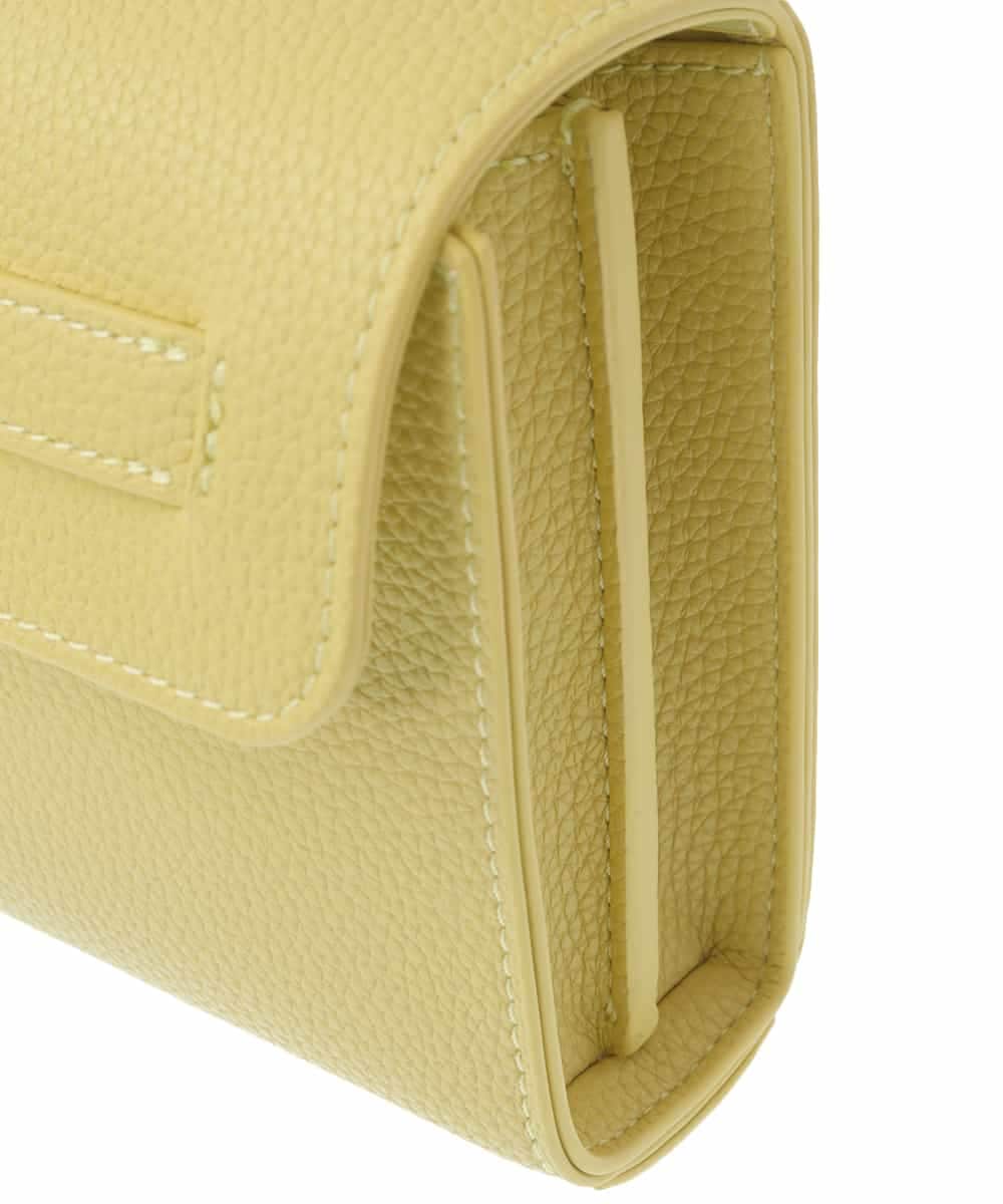 BPCEV24130 MK MICHEL KLEIN BAG(MK ミッシェルクラン バッグ) 合成皮革スクエアショルダーバッグ イエロー