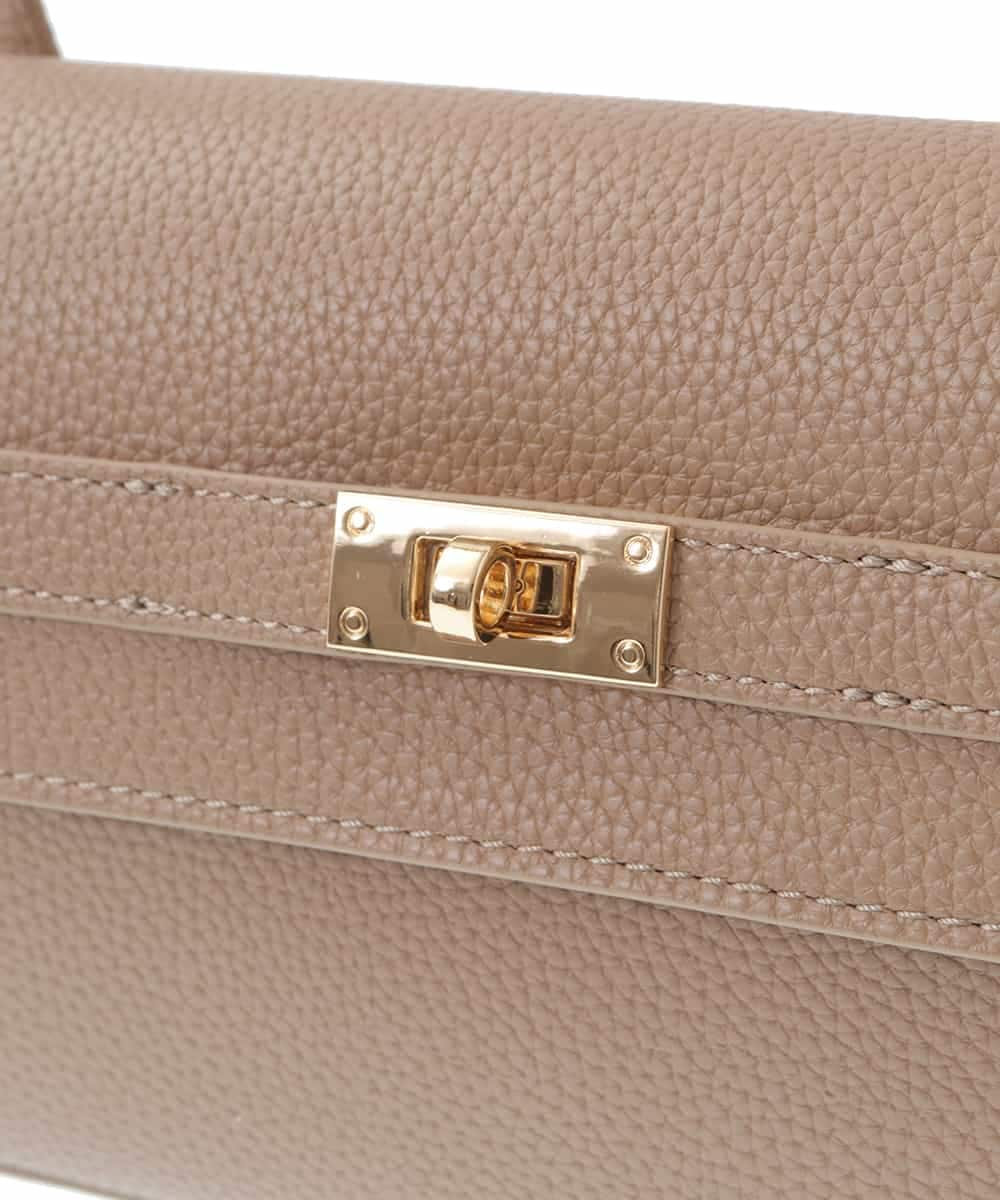 BPCEV24130 MK MICHEL KLEIN BAG(MK ミッシェルクラン バッグ) フェイクレザースクエアショルダーバッグ イエロー