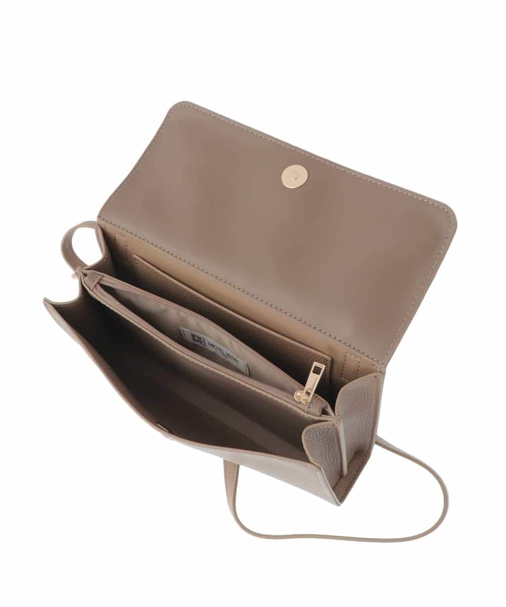BPCEV24130 MK MICHEL KLEIN BAG(MK ミッシェルクラン バッグ) 合成皮革スクエアショルダーバッグ イエロー