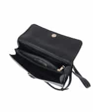 BPCEV24130 MK MICHEL KLEIN BAG(MK ミッシェルクラン バッグ) 合成皮革スクエアショルダーバッグ イエロー
