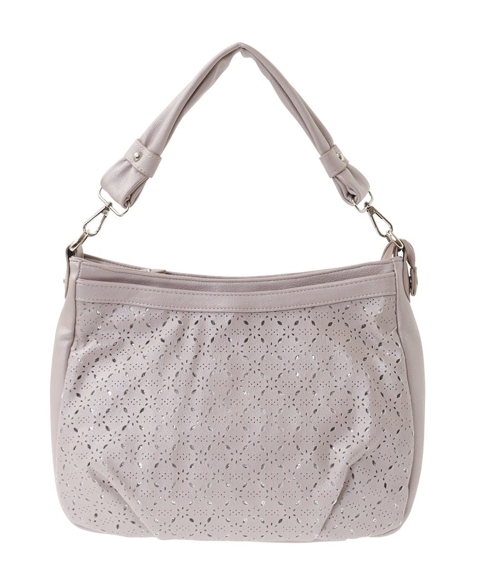 BPCGA30150 MK MICHEL KLEIN BAG(MK ミッシェルクラン バッグ) [2WAY]パンチングレイヤードショルダーバッグ ネイビー