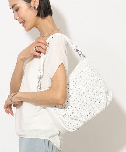 BPCGA30150 MK MICHEL KLEIN BAG [2WAY]パンチングレイヤードショルダーバッグ