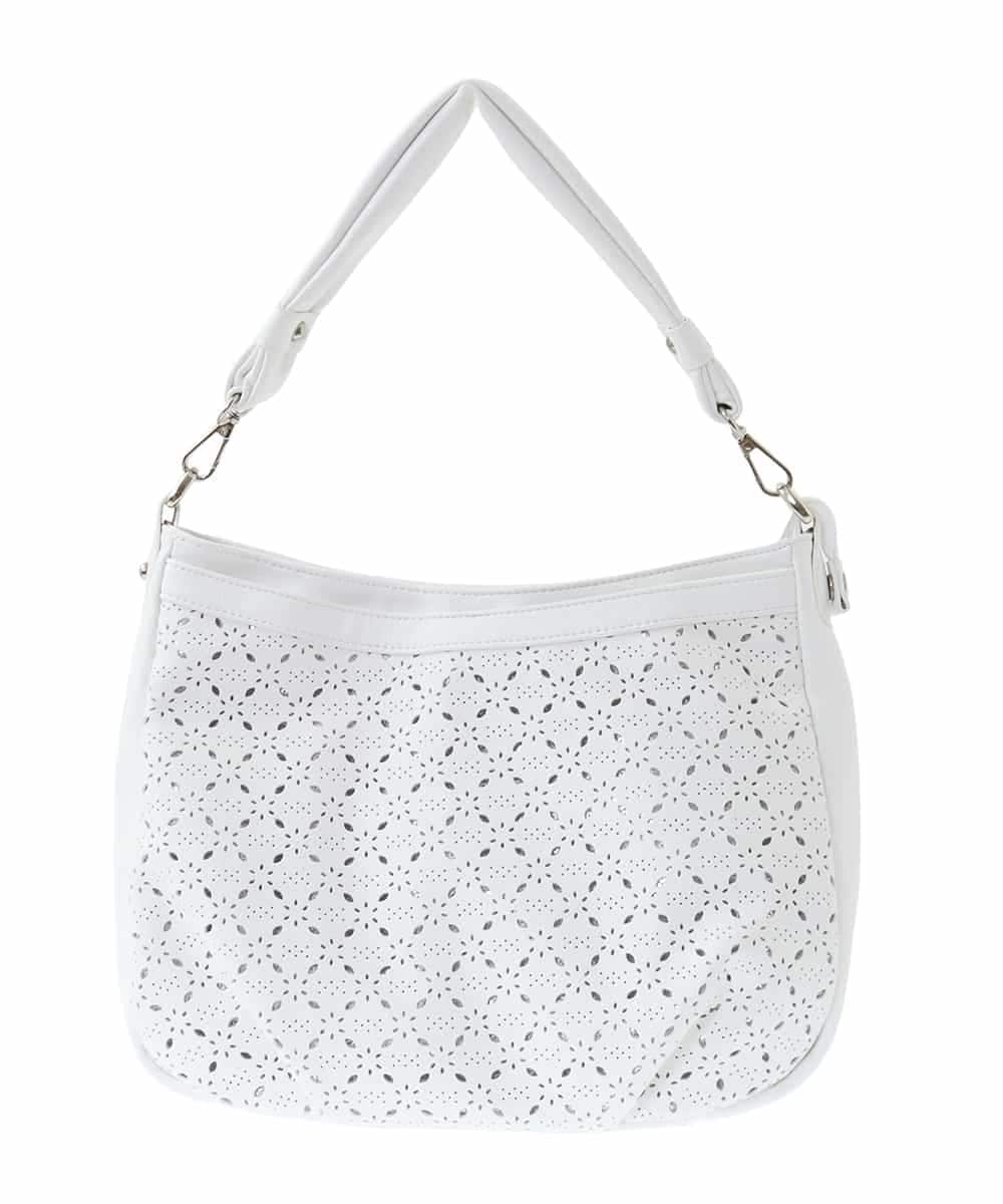 BPCGA30150 MK MICHEL KLEIN BAG [2WAY]パンチングレイヤードショルダーバッグ