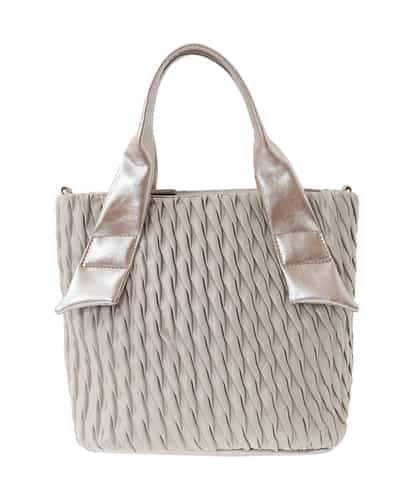 BPCGA31150 MK MICHEL KLEIN BAG [2WAY]リンクルデザインシャイニーハンドルバッグ