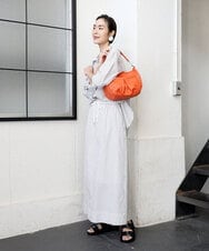 BPCGA33150 MK MICHEL KLEIN BAG(MK ミッシェルクラン バッグ) [2WAY] タックギャザーデザインショルダーバッグ オレンジ