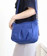 BPCGA33150 MK MICHEL KLEIN BAG(MK ミッシェルクラン バッグ) [2WAY] タックギャザーデザインショルダーバッグ ブルー