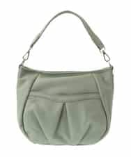BPCGA33150 MK MICHEL KLEIN BAG(MK ミッシェルクラン バッグ) [2WAY] タックギャザーデザインショルダーバッグ グリーン