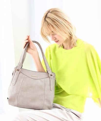 BPCGA36160 MK MICHEL KLEIN BAG [2WAY]サイドファスナーデザイントートバッグ