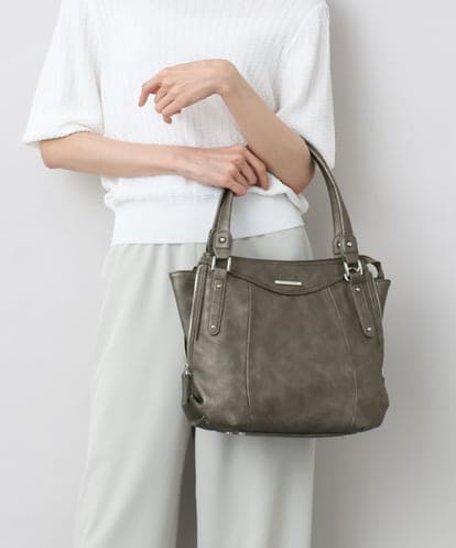BPCGA36160 MK MICHEL KLEIN BAG [2WAY]サイドファスナーデザイントートバッグ