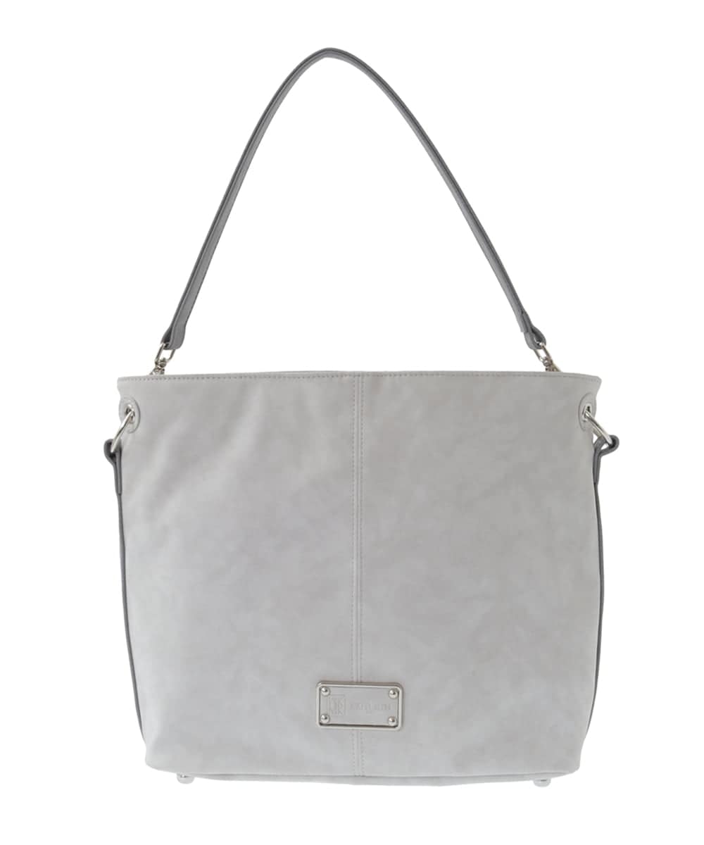 BPCGA39150 MK MICHEL KLEIN BAG(MK ミッシェルクラン バッグ) [2WAY]メタルタグアクセントトートバッグ ネイビー