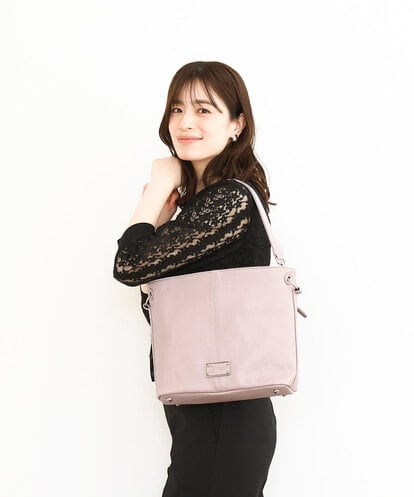 BPCGA39150 MK MICHEL KLEIN BAG [2WAY]メタルタグアクセントトートバッグ