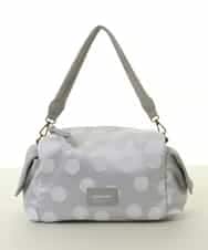 BPCGA41160 MK MICHEL KLEIN BAG(MK ミッシェルクラン バッグ) [2WAY]ドット柄モダンワイドバッグ グレー