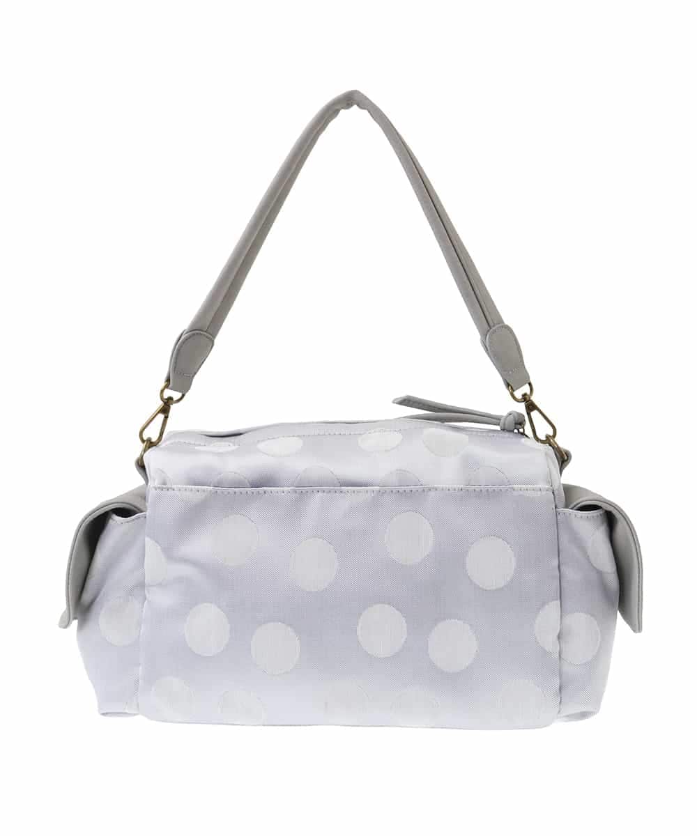 BPCGA41160 MK MICHEL KLEIN BAG(MK ミッシェルクラン バッグ) [2WAY]ドット柄モダンワイドバッグ グレー