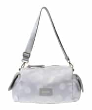 BPCGA41160 MK MICHEL KLEIN BAG(MK ミッシェルクラン バッグ) [2WAY]ドット柄モダンワイドバッグ グレー
