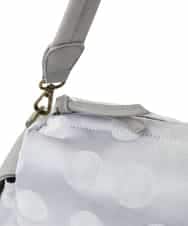 BPCGA41160 MK MICHEL KLEIN BAG(MK ミッシェルクラン バッグ) [2WAY]ドット柄モダンワイドバッグ グレー