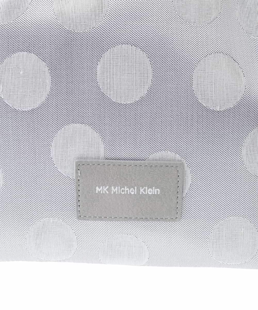 BPCGA41160 MK MICHEL KLEIN BAG(MK ミッシェルクラン バッグ) [2WAY]ドット柄モダンワイドバッグ グレー