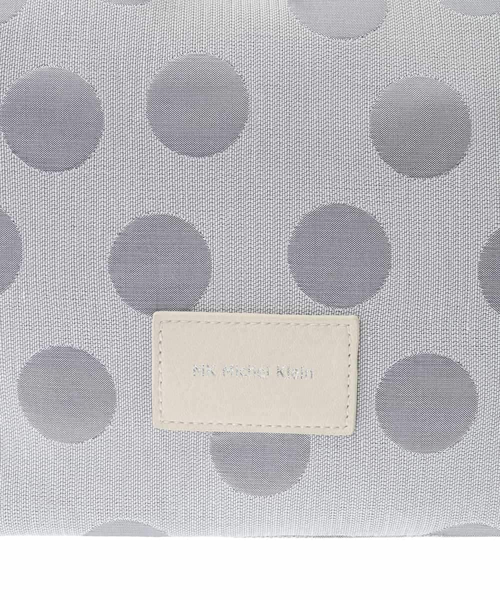 BPCGA41160 MK MICHEL KLEIN BAG(MK ミッシェルクラン バッグ) [2WAY]ドット柄モダンワイドバッグ グレー