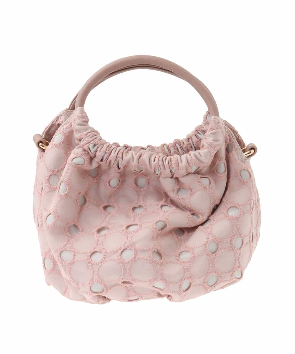 BPCGA42130 MK MICHEL KLEIN BAG(MK ミッシェルクラン バッグ) [2WAY]サークルレースハンドバッグ ピンク