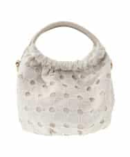 BPCGA42130 MK MICHEL KLEIN BAG(MK ミッシェルクラン バッグ) [2WAY]サークルレースハンドバッグ アイボリー
