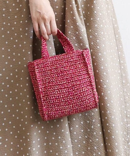 BPCGA44110 MK MICHEL KLEIN BAG [2WAY]メタリックメッシュコンパクトバッグ