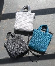 BPCGA44110 MK MICHEL KLEIN BAG(MK ミッシェルクラン バッグ) [2WAY]メタリックメッシュコンパクトバッグ ブルー