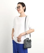 BPCGA44110 MK MICHEL KLEIN BAG(MK ミッシェルクラン バッグ) [2WAY]メタリックメッシュコンパクトバッグ ブラック