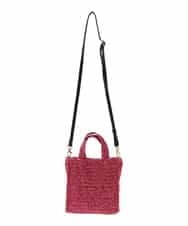 BPCGA44110 MK MICHEL KLEIN BAG(MK ミッシェルクラン バッグ) [2WAY]メタリックメッシュコンパクトバッグ ピンク