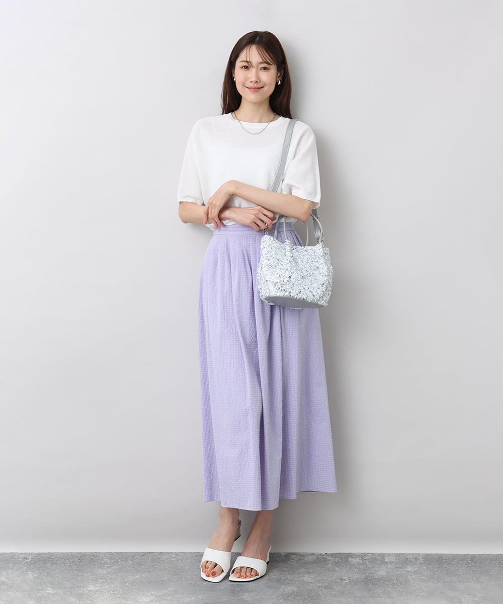 BPCGA51130 MK MICHEL KLEIN BAG(MK ミッシェルクラン バッグ) [2WAY]スパンコールデザインミニバッグ ネイビー