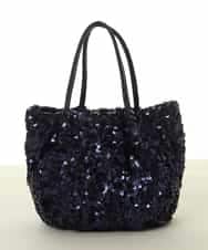 BPCGA51130 MK MICHEL KLEIN BAG(MK ミッシェルクラン バッグ) [2WAY]スパンコールデザインミニバッグ ネイビー