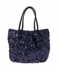 BPCGA51130 MK MICHEL KLEIN BAG(MK ミッシェルクラン バッグ) [2WAY]スパンコールデザインミニバッグ ネイビー