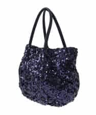 BPCGA51130 MK MICHEL KLEIN BAG(MK ミッシェルクラン バッグ) [2WAY]スパンコールデザインミニバッグ ネイビー
