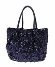 BPCGA51130 MK MICHEL KLEIN BAG(MK ミッシェルクラン バッグ) [2WAY]スパンコールデザインミニバッグ ネイビー