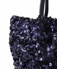BPCGA51130 MK MICHEL KLEIN BAG(MK ミッシェルクラン バッグ) [2WAY]スパンコールデザインミニバッグ ネイビー